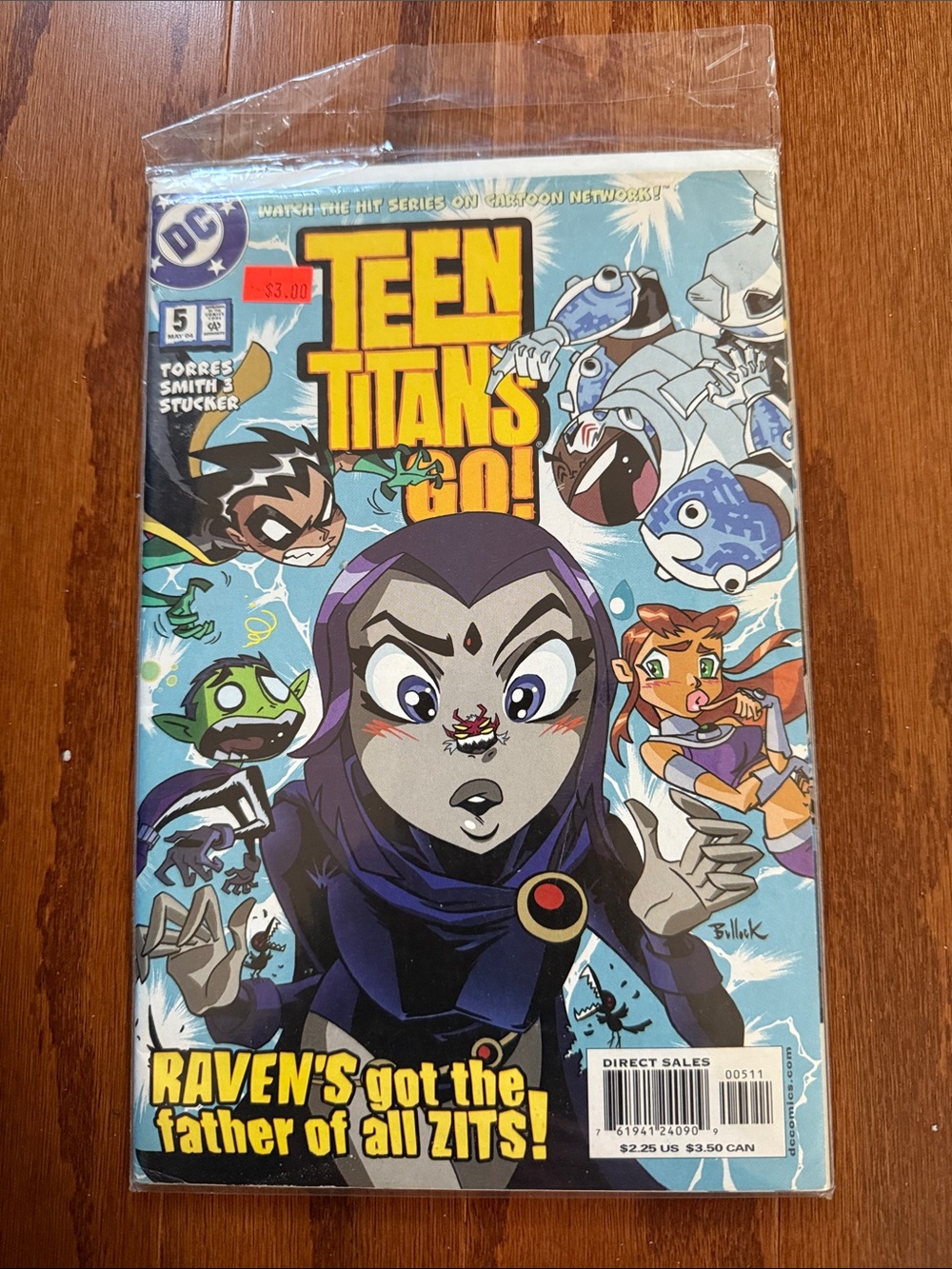 Teen Titans Go #5 DC Comics May 2004 Raven Monster Zit Cartoon Network